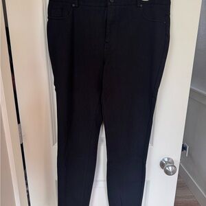 Dkny Black Skinny Jeans Full-Length Denim
